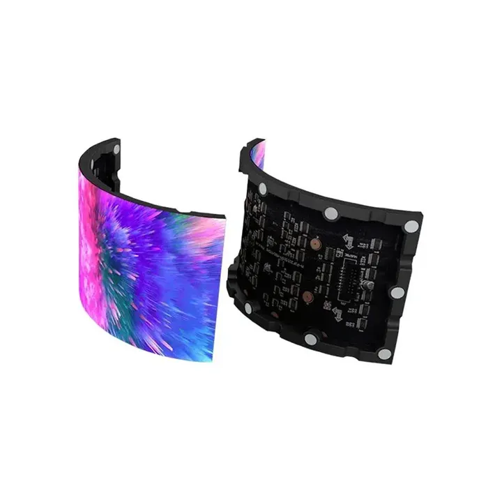 Гибкий видеоэкран со светодиодной панелью